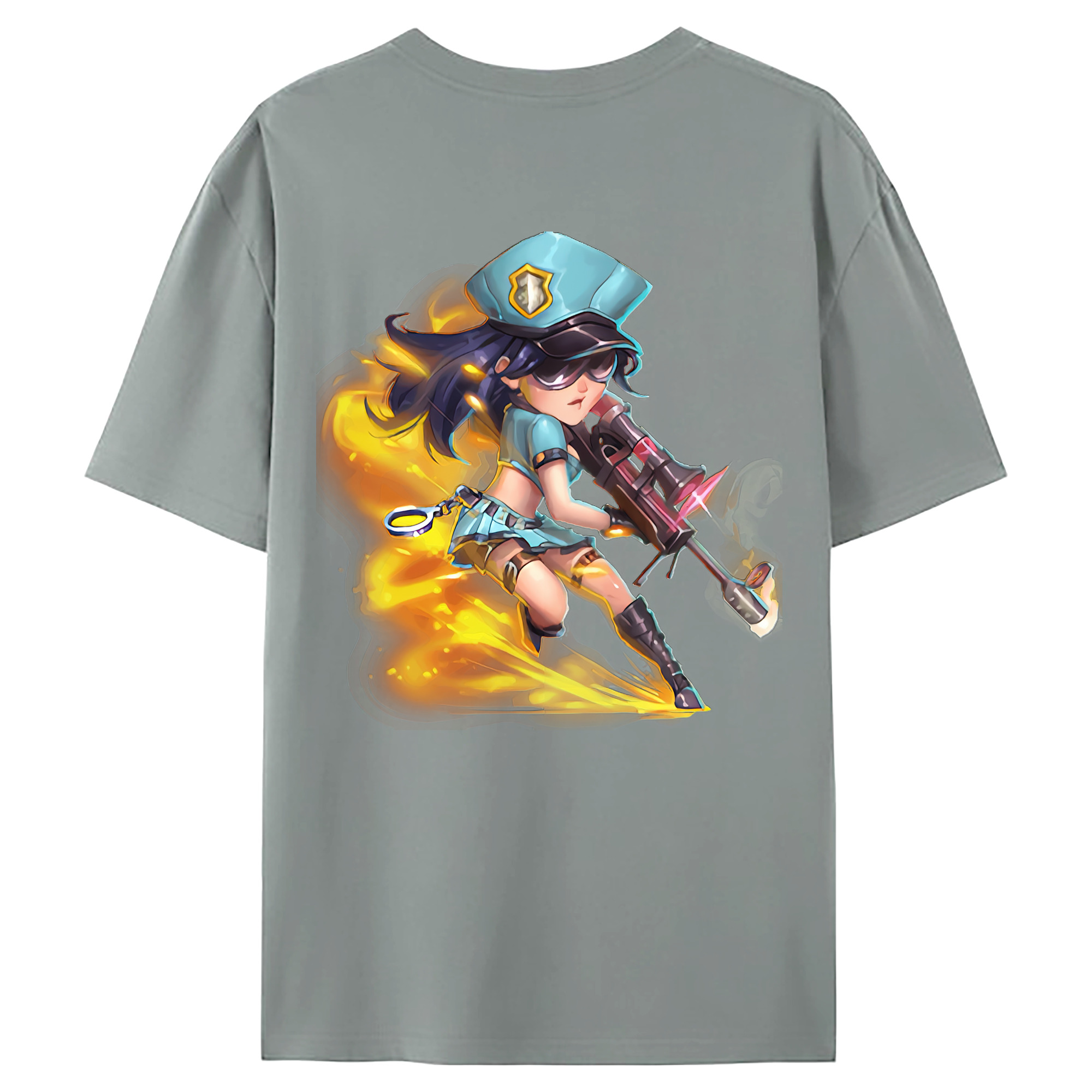 （画像用） リーグ・オブ・レジェンド League of Legends LOL 綿100％ メンズ半袖Tシャツ（バックプリント） 通気性